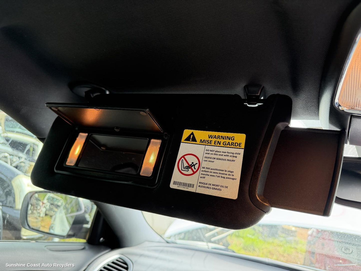 2012 Chrysler 300c Sunvisor