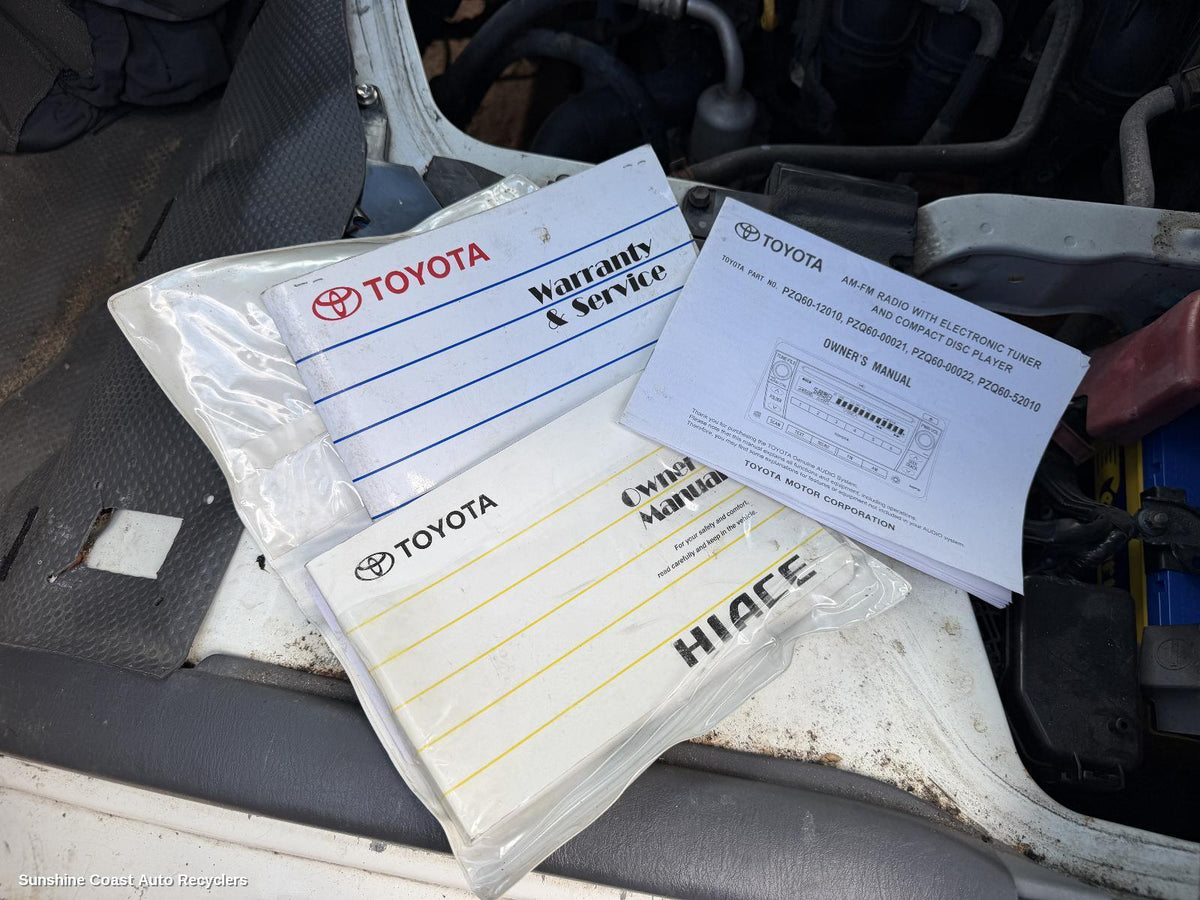 2005-2019 Toyota Hiace Owners Handbook