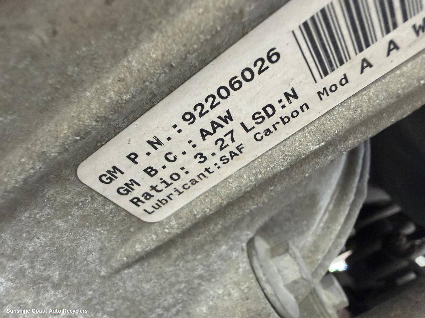 2006-2013 Holden Commodore Differential Centre