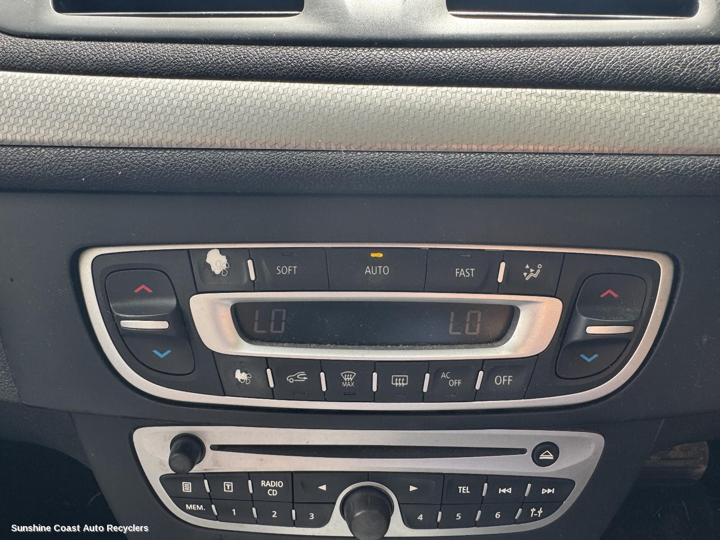 2011 Renault Megane Heater Ac Controls