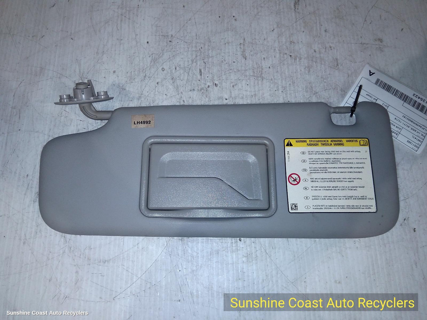 2012 Holden Barina Sunvisor