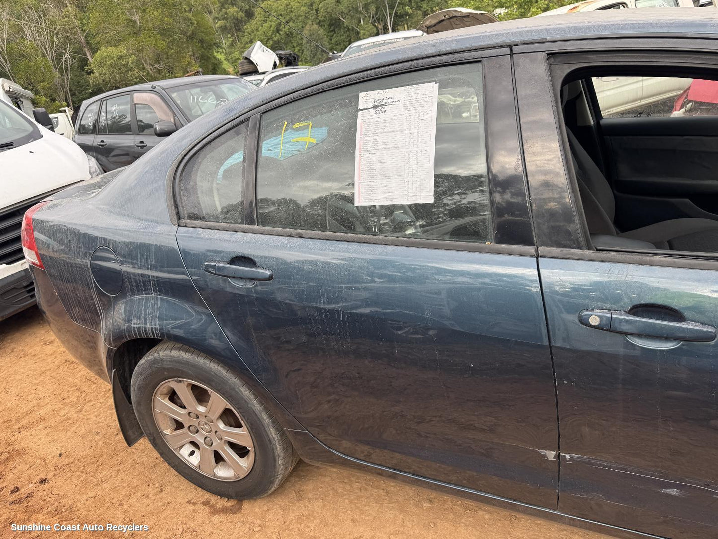 2008 Holden Commodore Right Rear Door Window