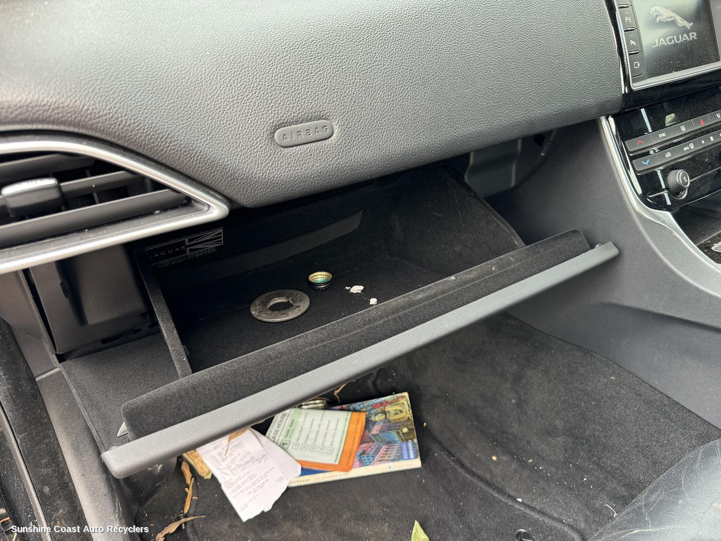 2015 Jaguar Xe Glove Box