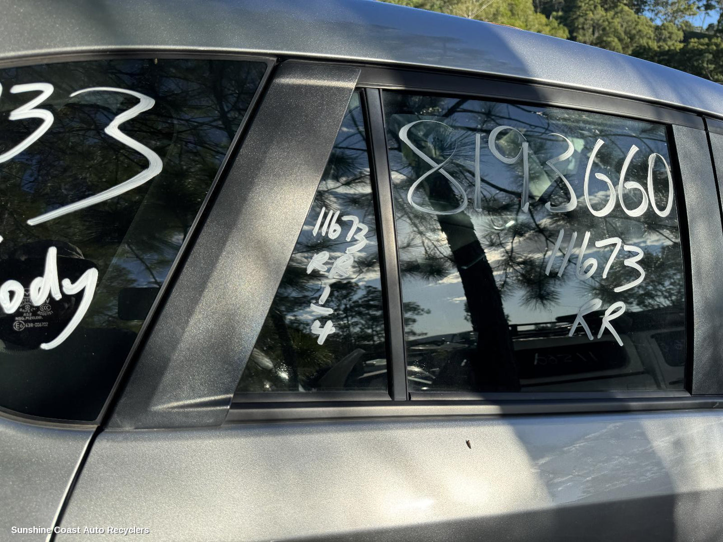 2012-2016 Mazda Cx5 Right Rear 1 4 Door Glass