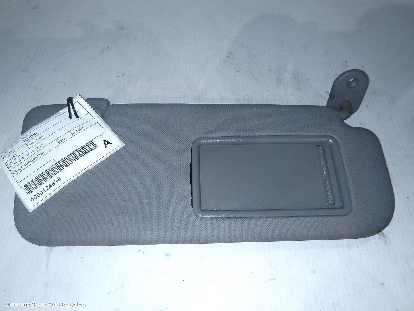 2016 Hyundai Accent Sunvisor