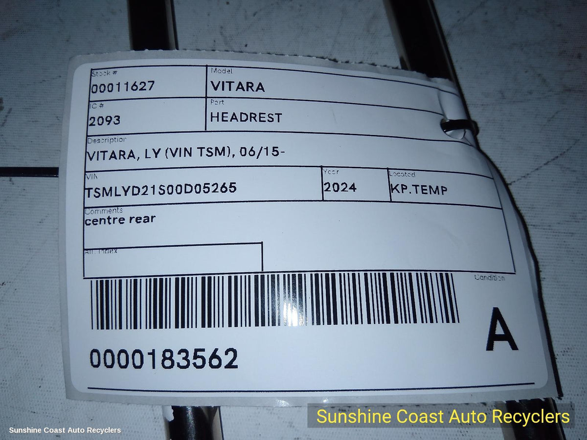 2015-2026 Suzuki Vitara Headrest