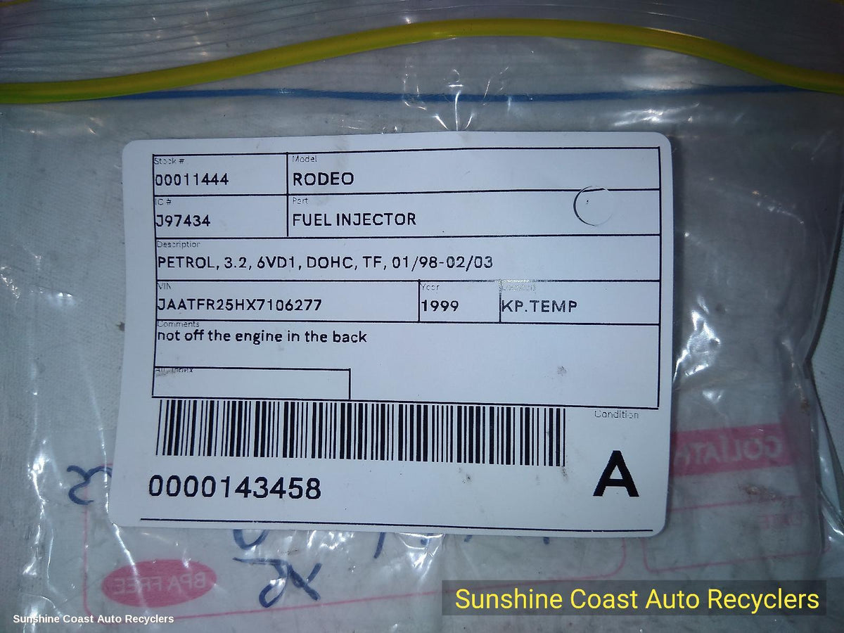 1998-2003 Holden Rodeo Fuel Injector