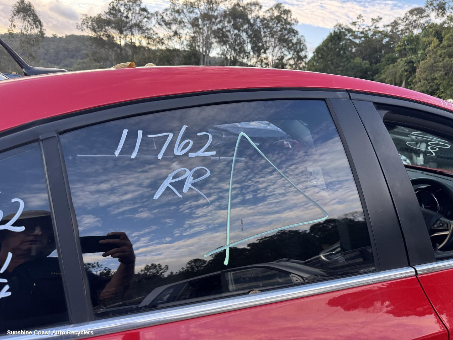 2016 Holden Cruze Right Rear Door Window