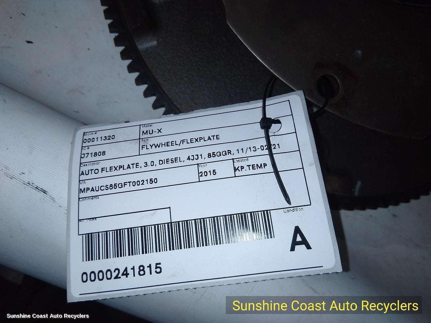 2015 Isuzu Mu-x Flywheel Flexplate