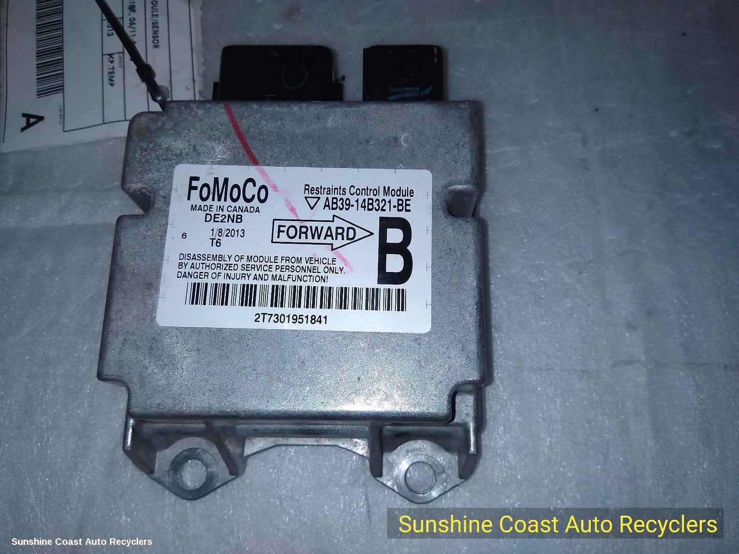 2013 Ford Ranger Airbag Module Sensor