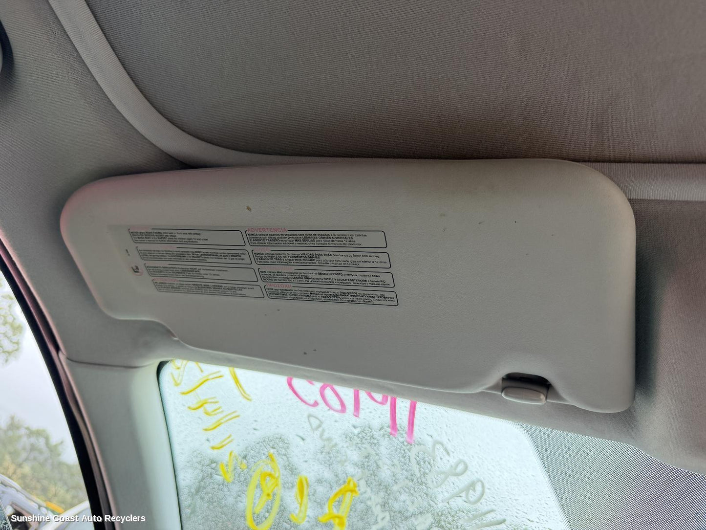2007-2014 Nissan Dualis Sunvisor