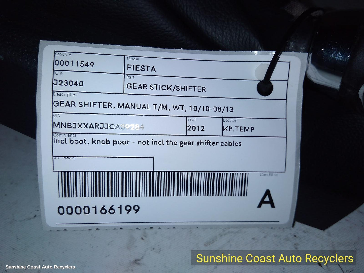 2012 Ford Fiesta Gear Stick Shifter
