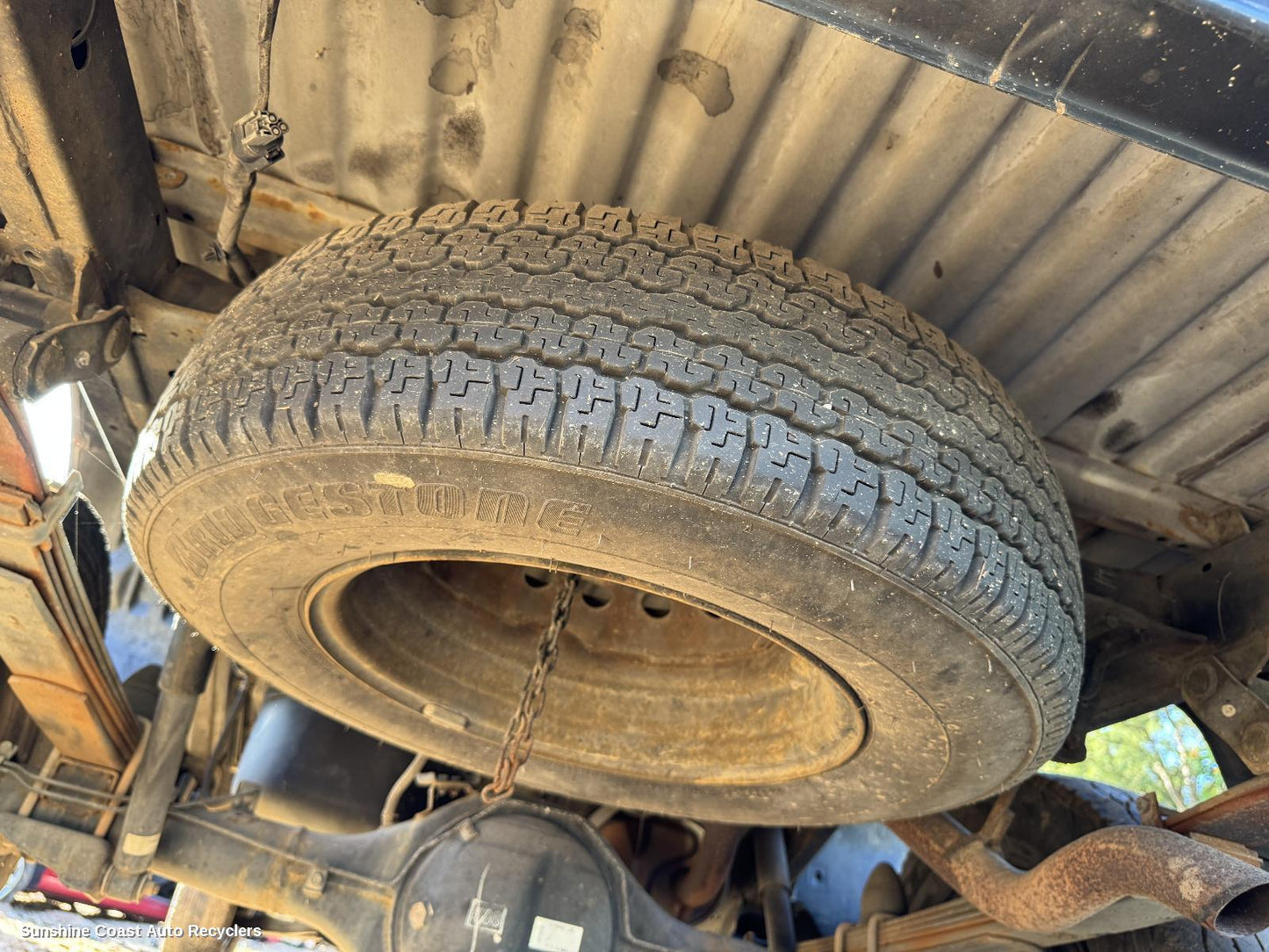 2008 Mitsubishi Triton Spare Wheel Winch