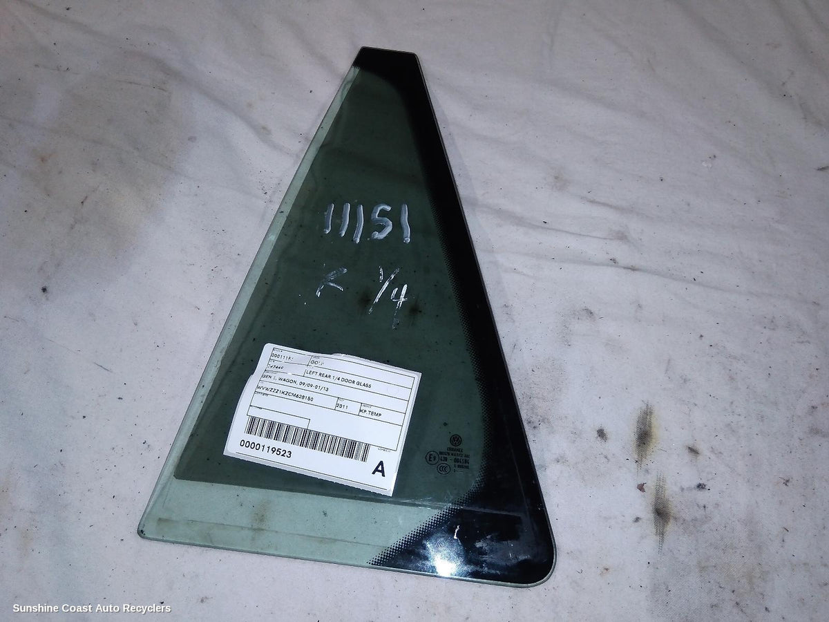 2009-2013 Volkswagen Golf Left Rear 1 4 Door Glass