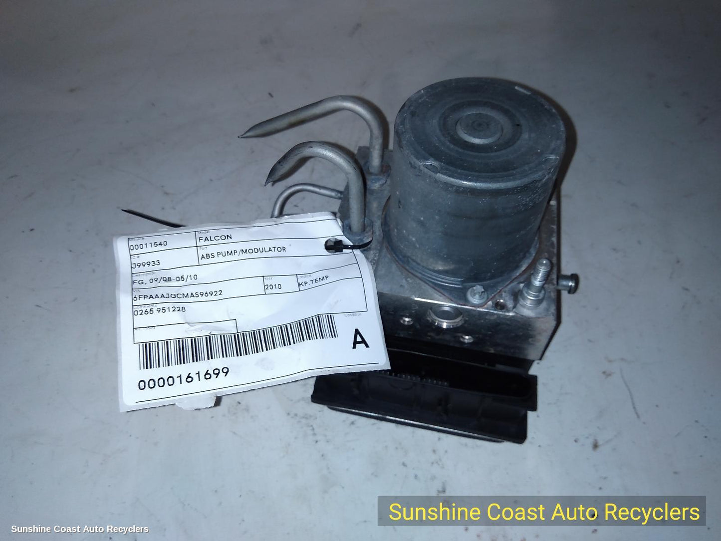 2010 Ford Falcon Abs Pump Modulator