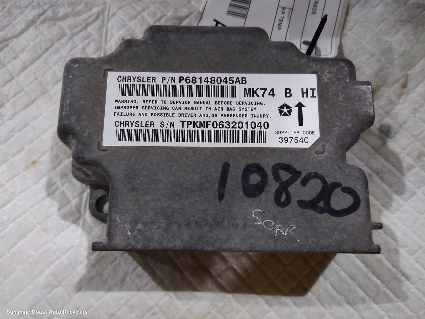 2012 Jeep Patriot Airbag Module Sensor