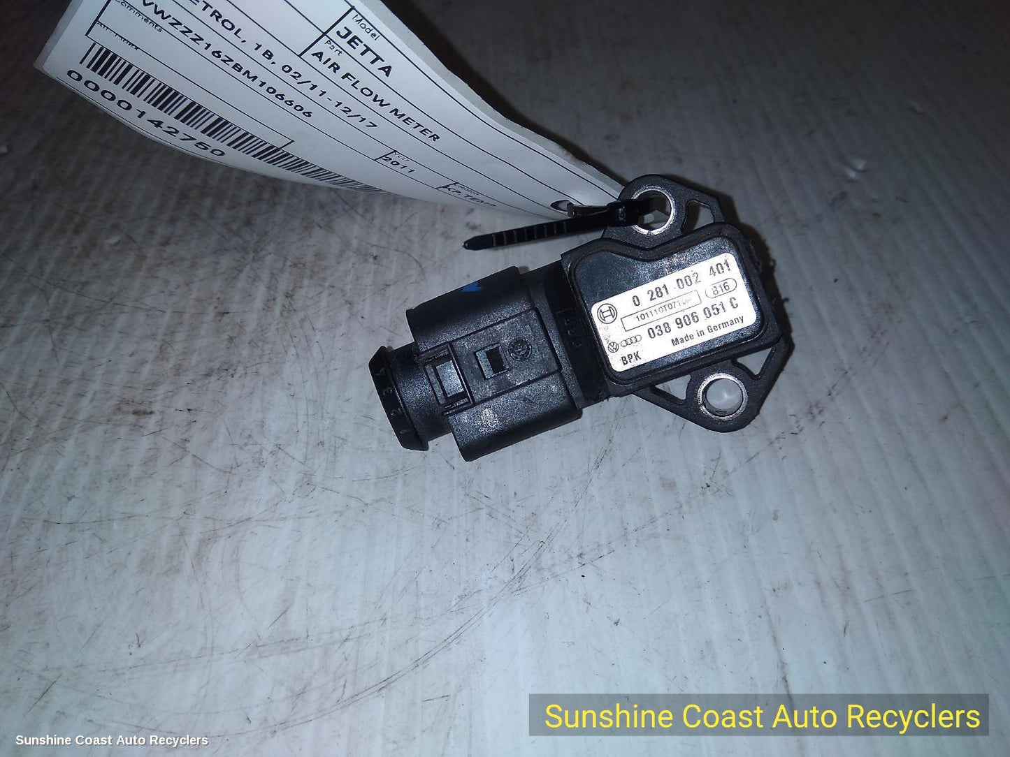 2011 Volkswagen Jetta Air Flow Meter