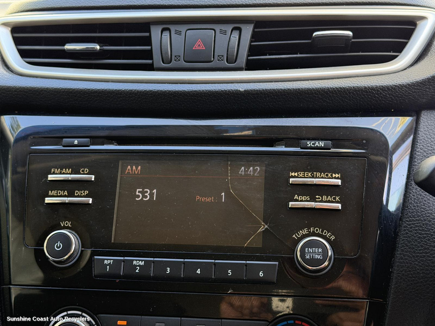 2013-2017 Nissan Qashqai Radio Cd Dvd Sat Tv