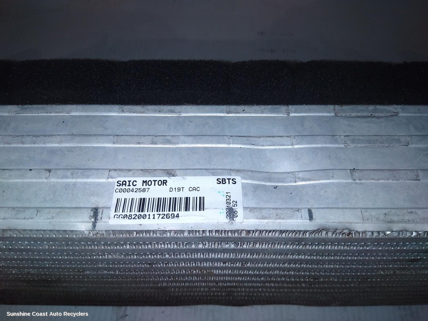 2021 Ldv G10 Intercooler