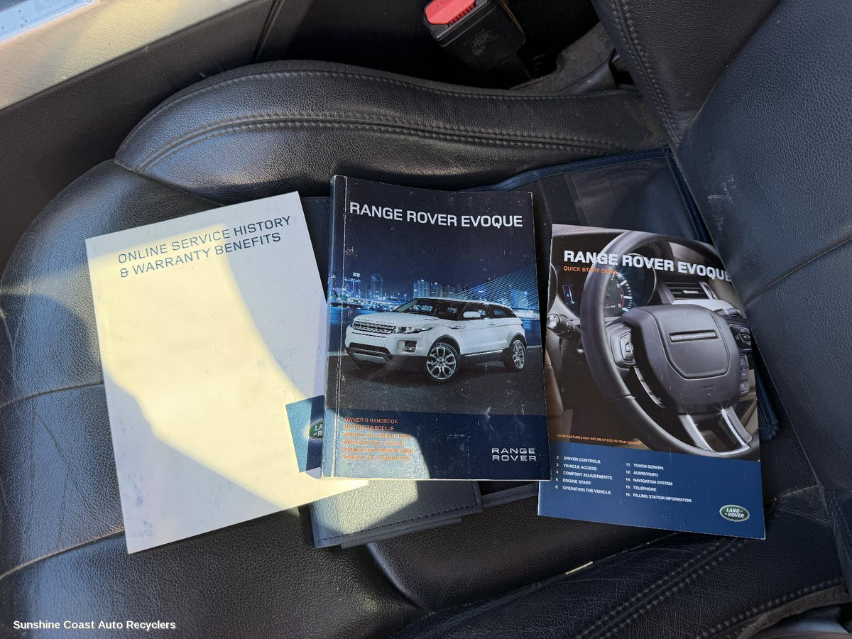 2011-2019 Land Rover Rangerover Evoque Owners Handbook