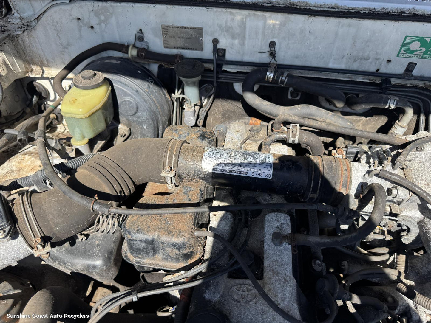1998 Toyota Prado Air Cleaner Duct Hos