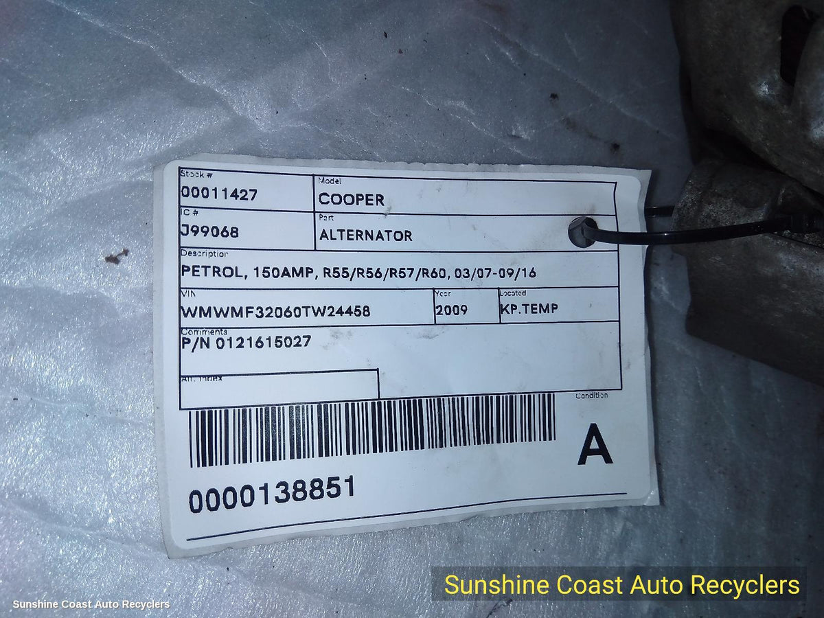 2007-2016 Mini Cooper Alternator