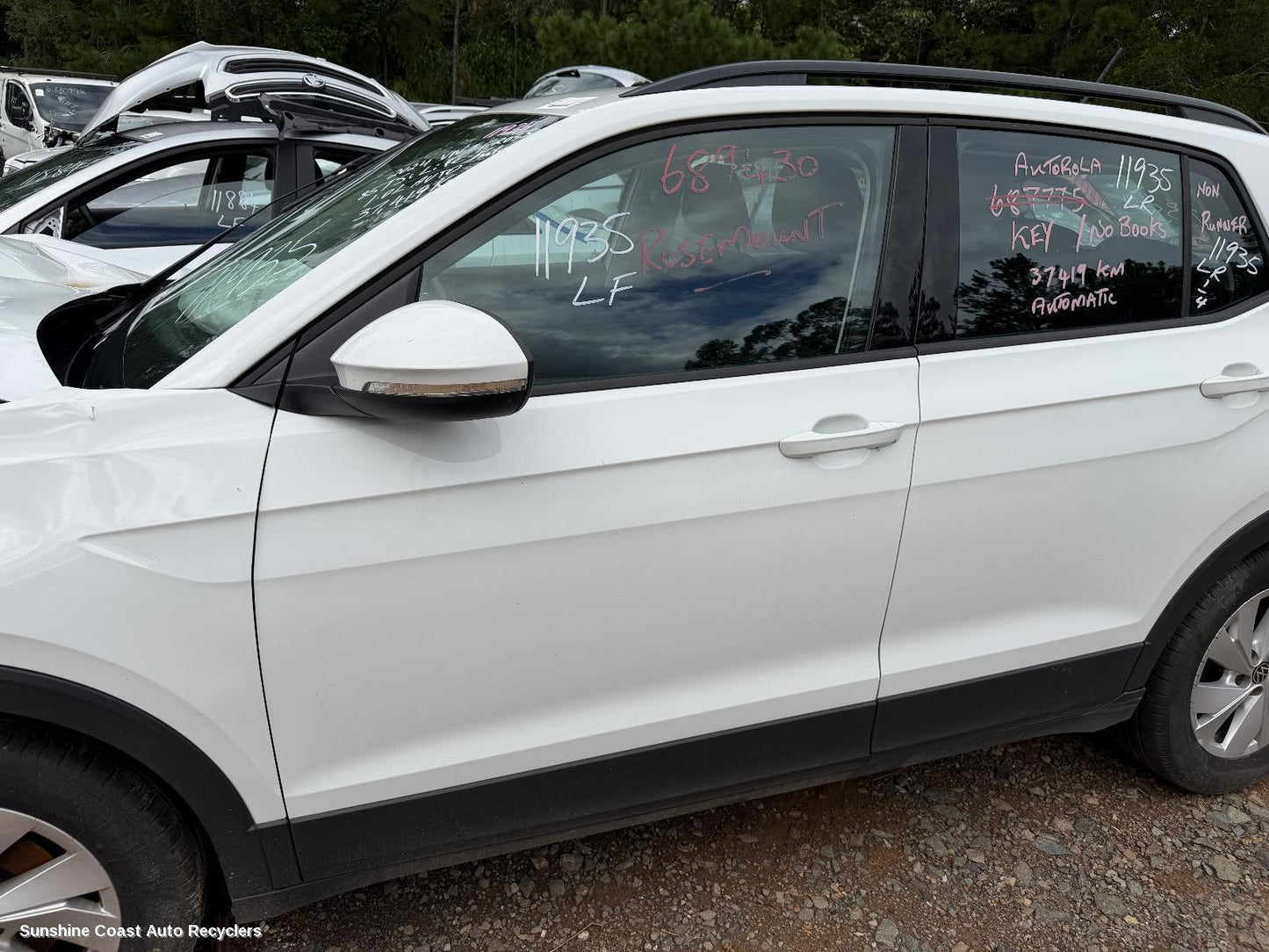 2020-2026 Volkswagen T-cross Left Front Door Window