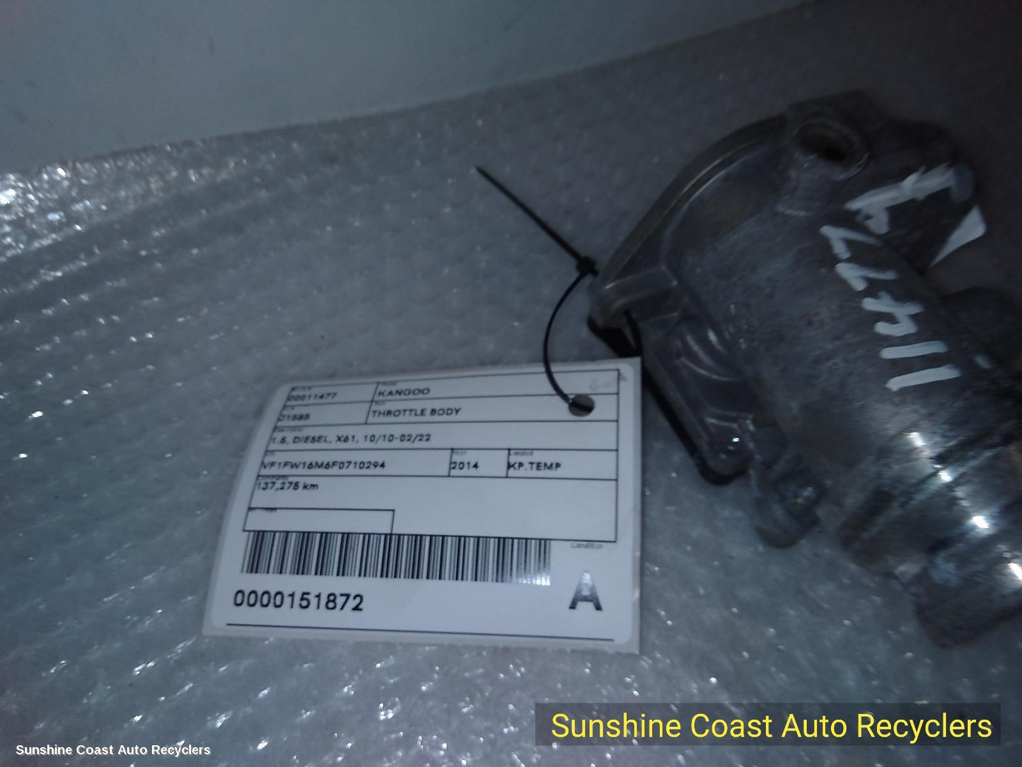 2010-2022 Renault Kangoo Throttle Body