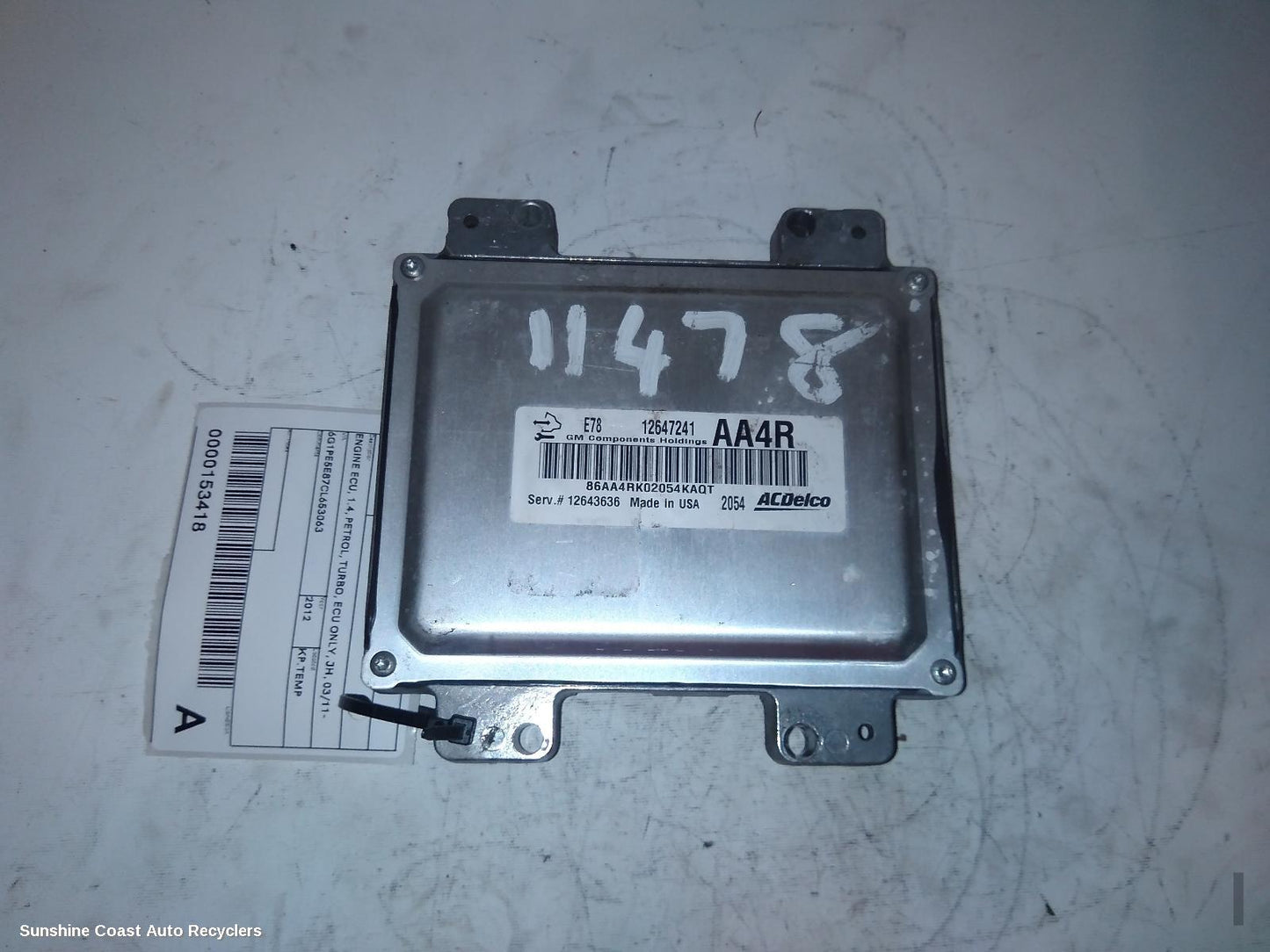 2012 Holden Cruze Ecu