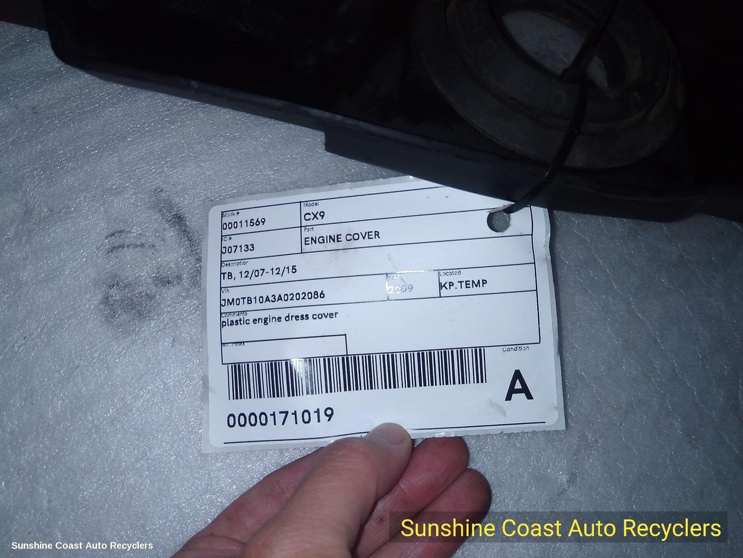 2009 Mazda Cx9 Engine Cover