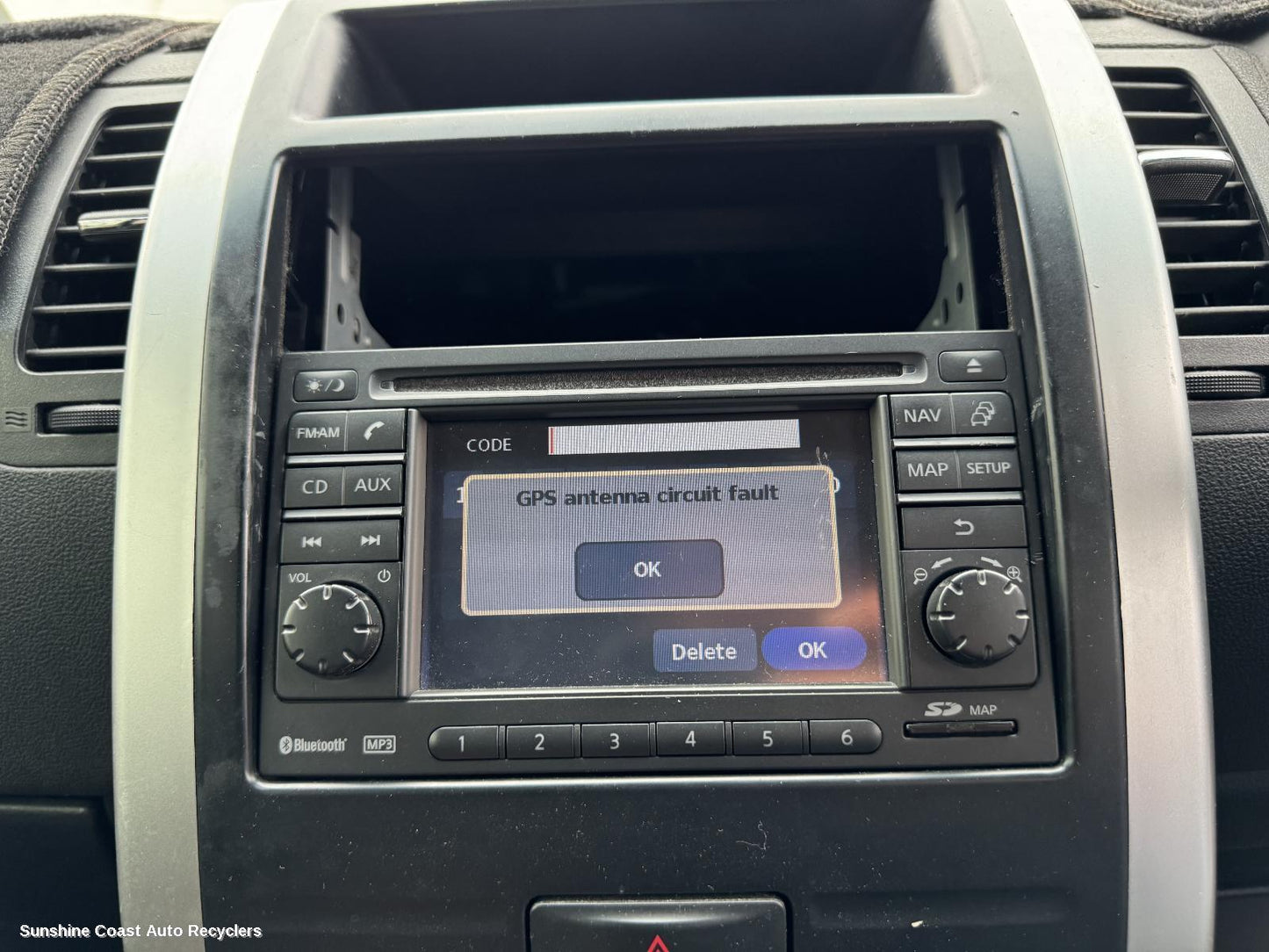 2012 Nissan Xtrail Radio Cd Dvd Sat Tv