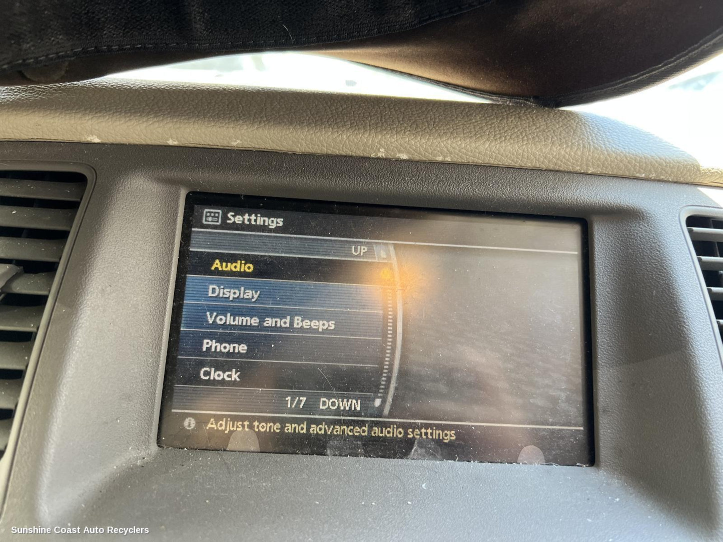 2010 Nissan Murano Radio Cd Dvd Sat Tv