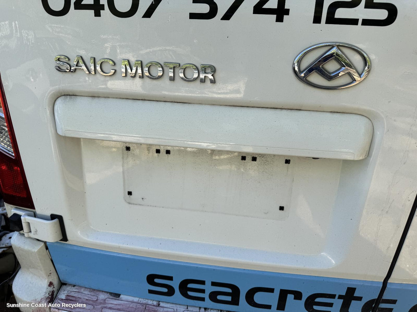 2020 Ldv V80 Rear Garnish