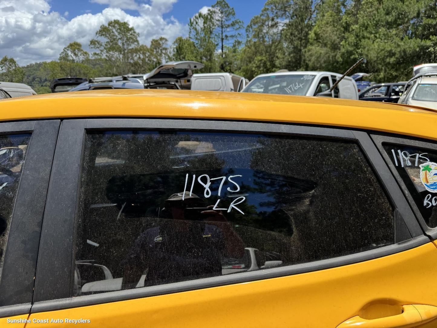 2011-2019 Hyundai Accent Left Rear Door Window