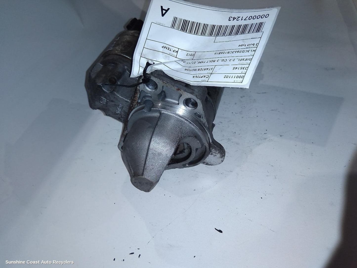 2012 Holden Captiva Starter