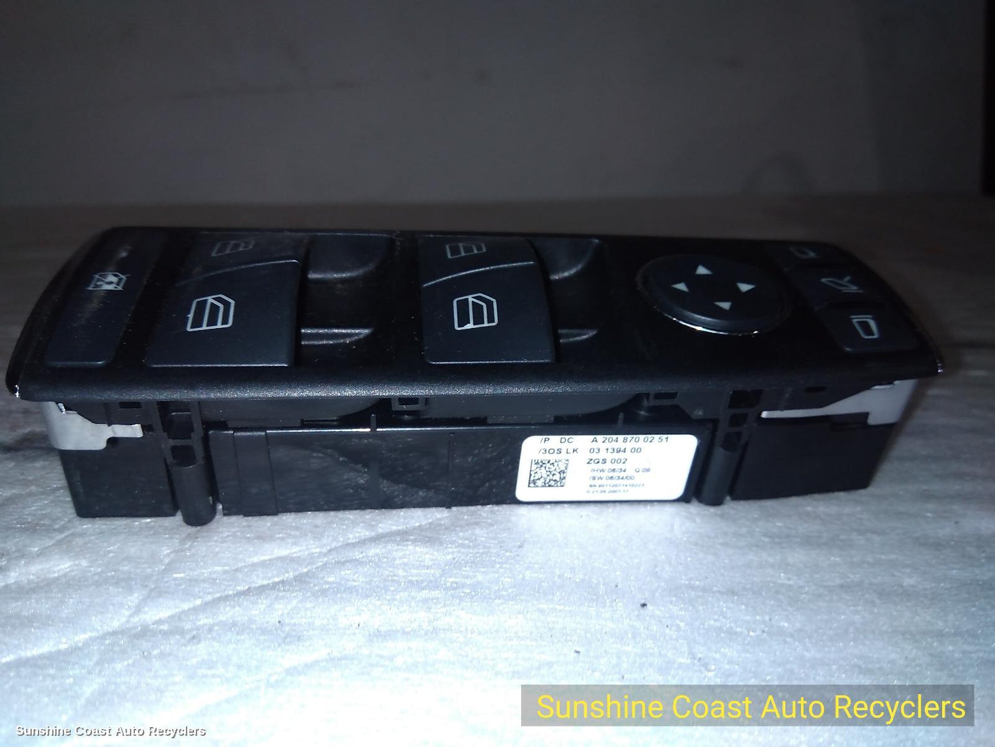 2007 Mercedes C Class Pwr Dr Wind Switch