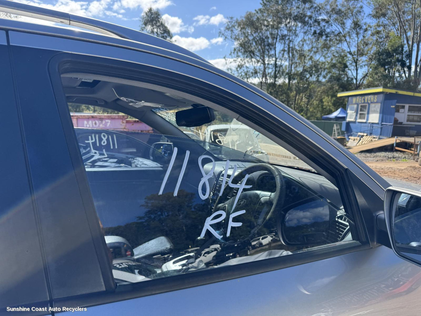 2009 Hyundai Santa Fe Right Front Door Window
