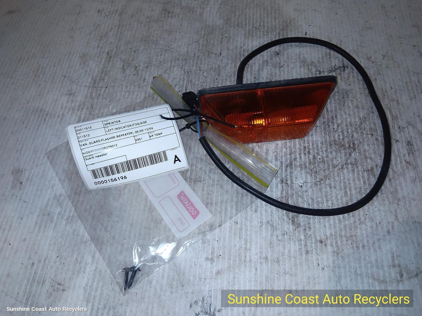2001 Mercedes Sprinter Left Indicator Fog Side