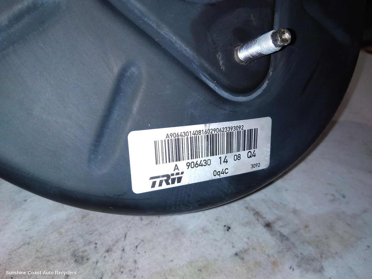 2016 Mercedes Sprinter Brake Booster