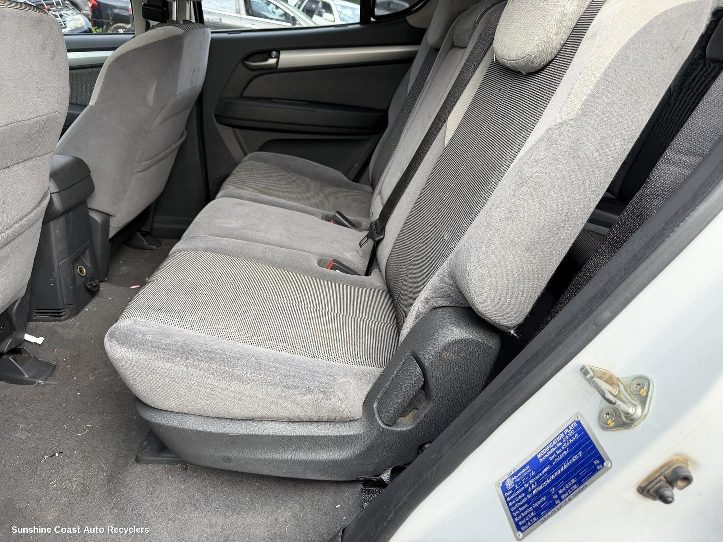 2012-2016 Holden Colorado 2nd Seat  Rear Seat
