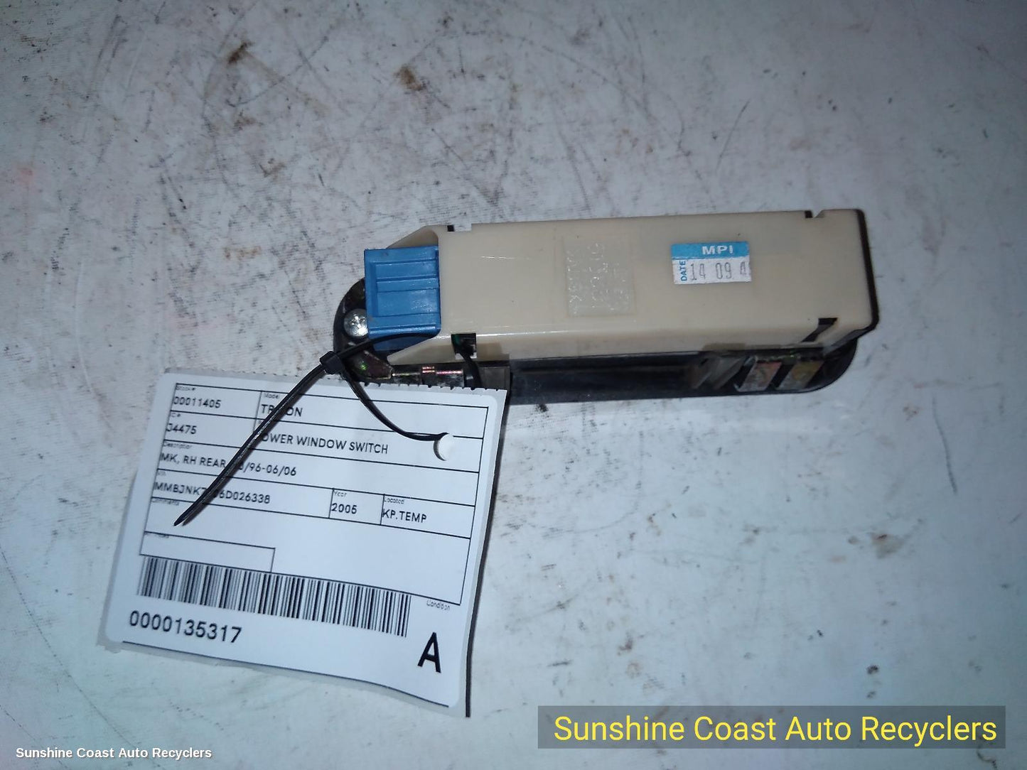 2005 Mitsubishi Triton Pwr Dr Wind Switch