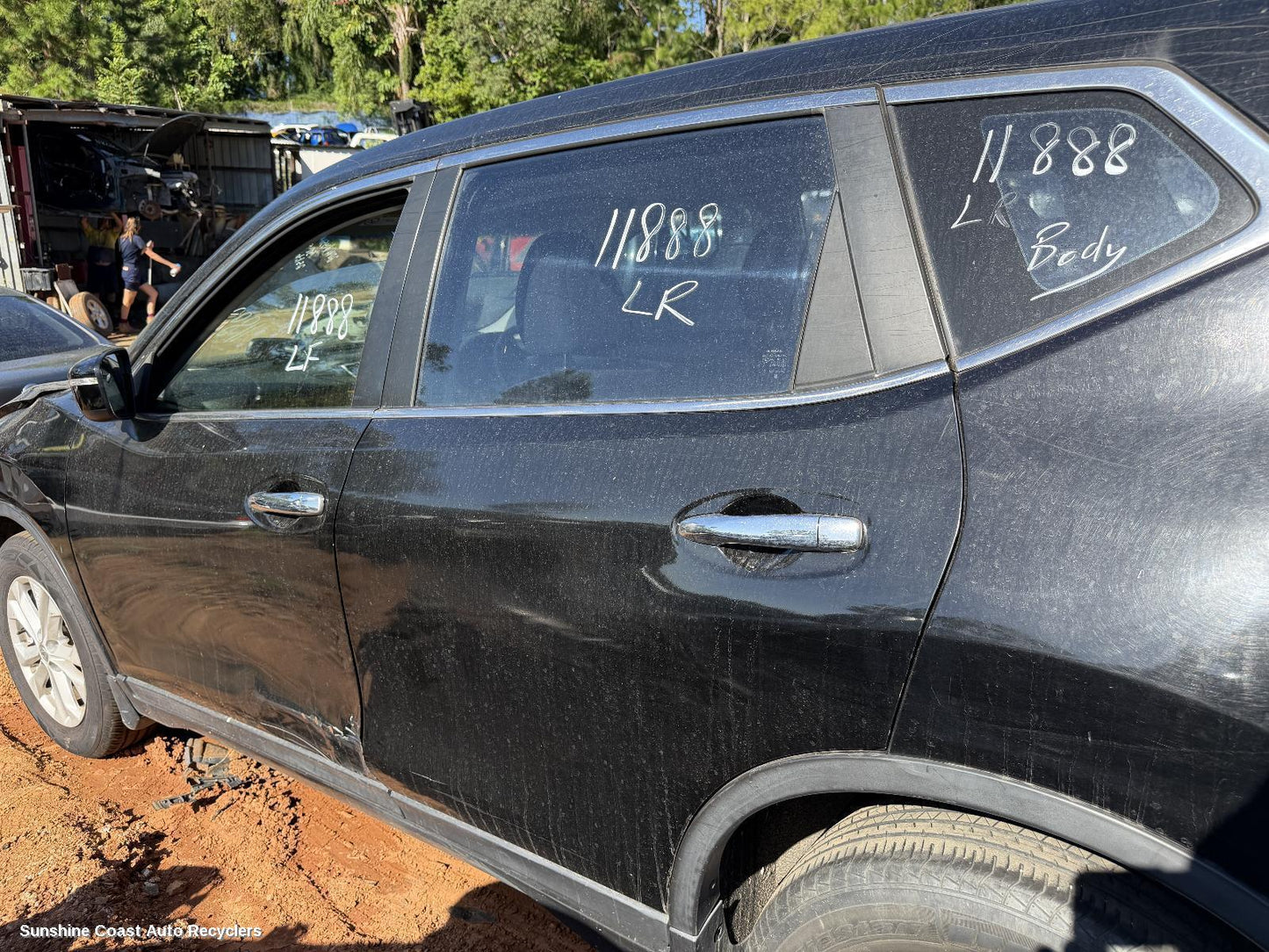 2014 Nissan Xtrail Left Rear Door Window