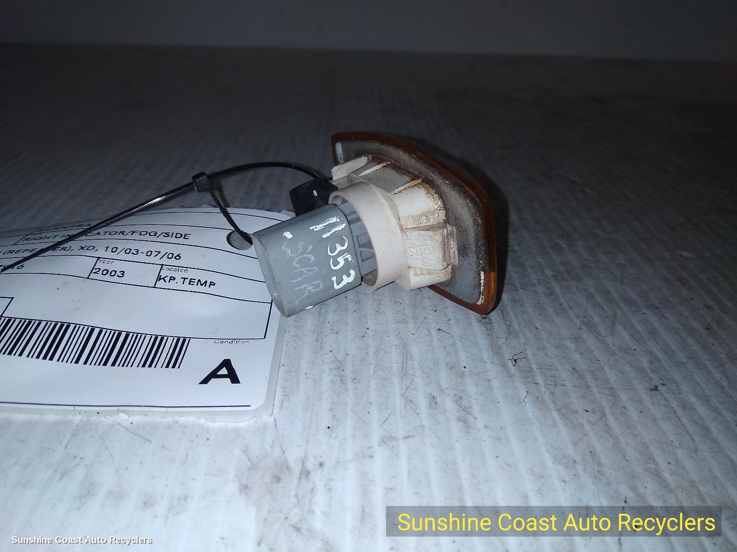 2003 Hyundai Elantra Right Indicator Fog Side