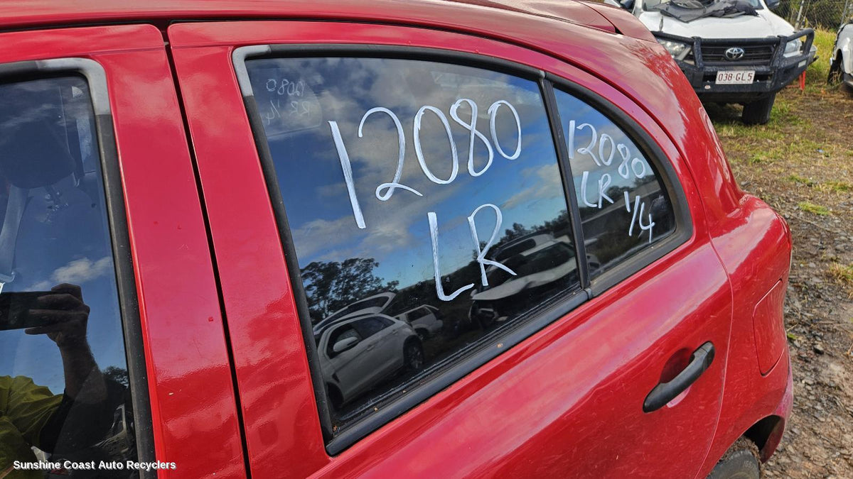 2010-2016 Nissan Micra Left Rear Door Window