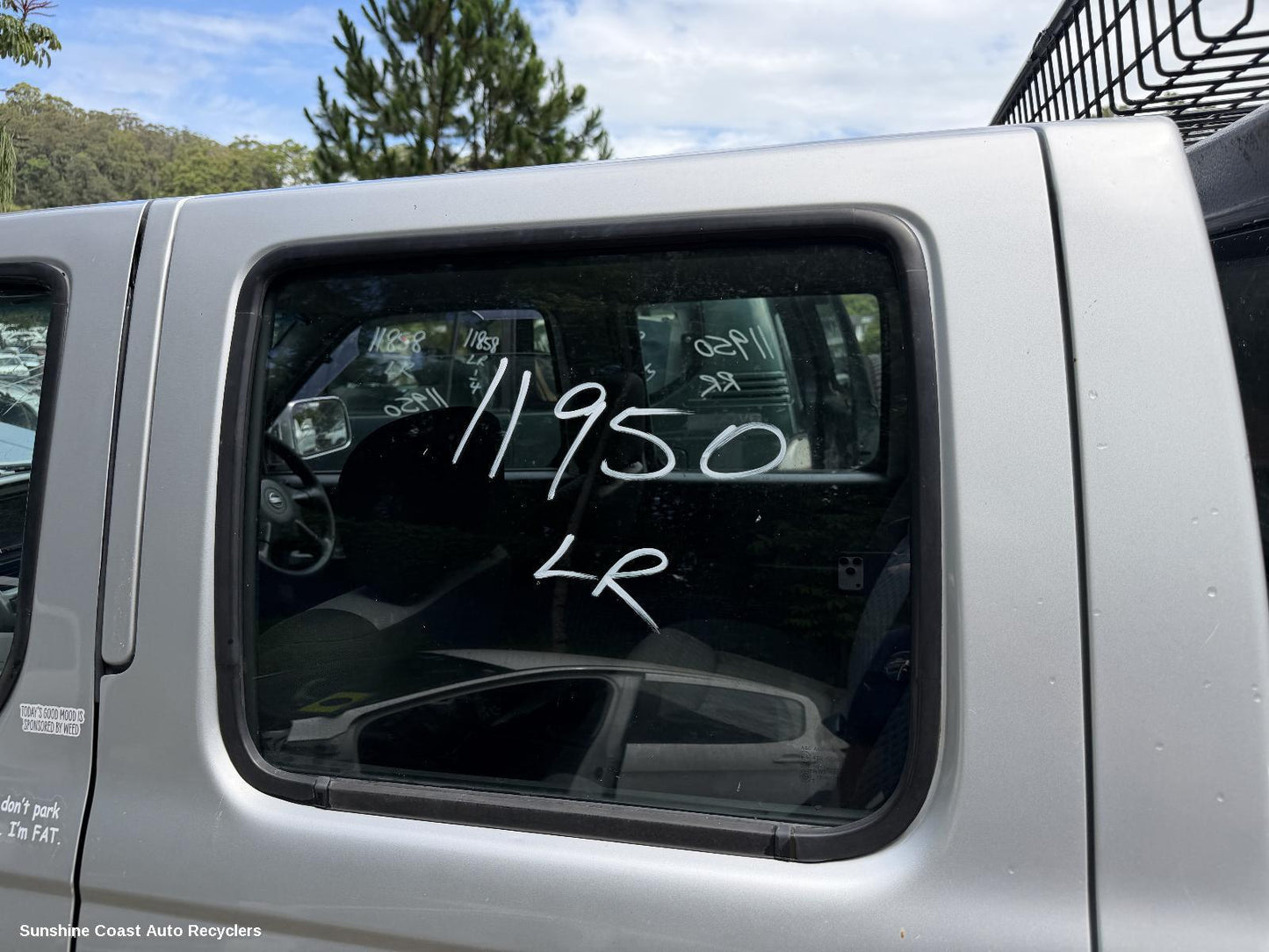 1997-2015 Nissan Navara Left Rear Door Window