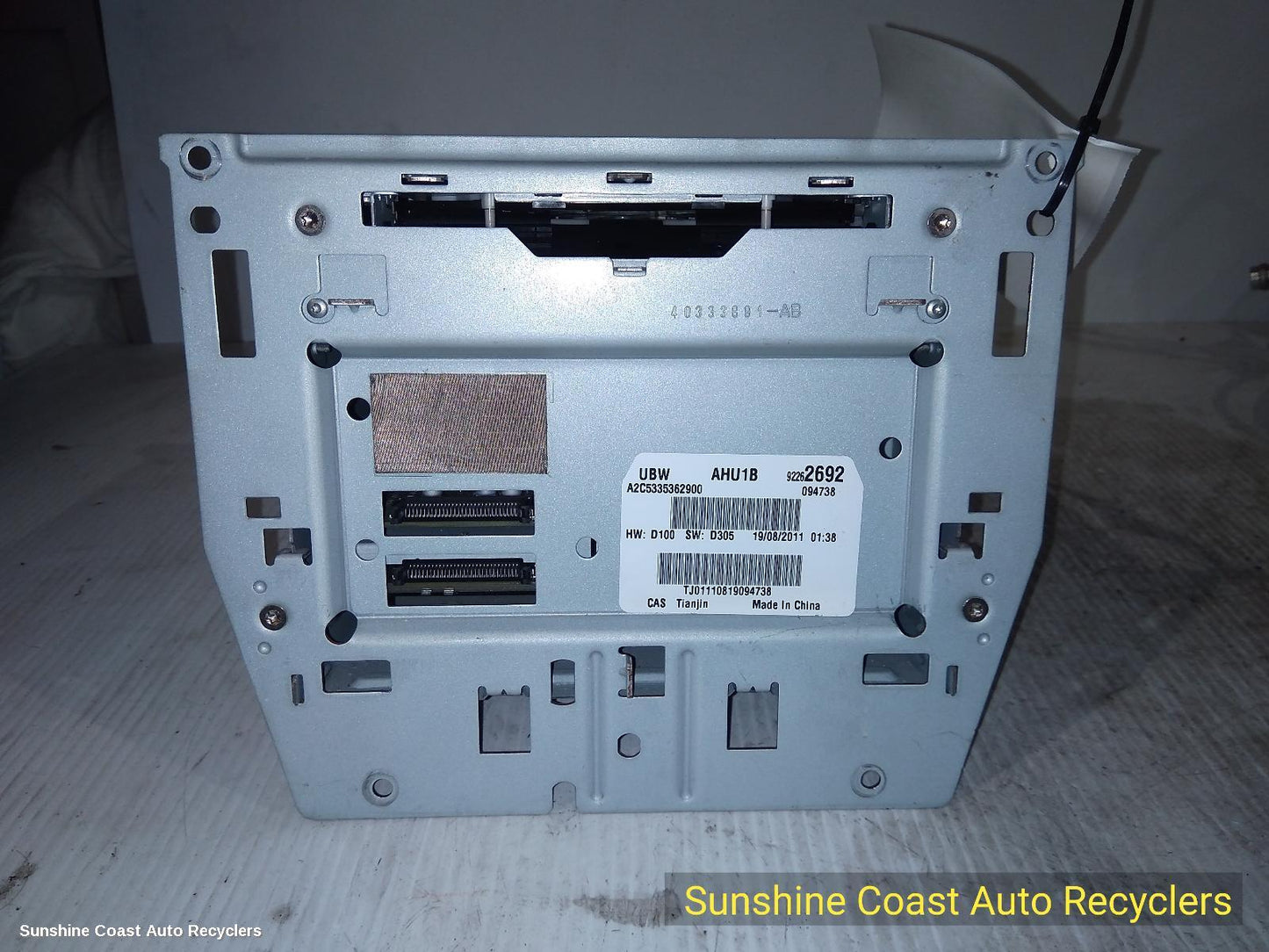 2011 Holden Commodore Radio Cd Dvd Sat Tv