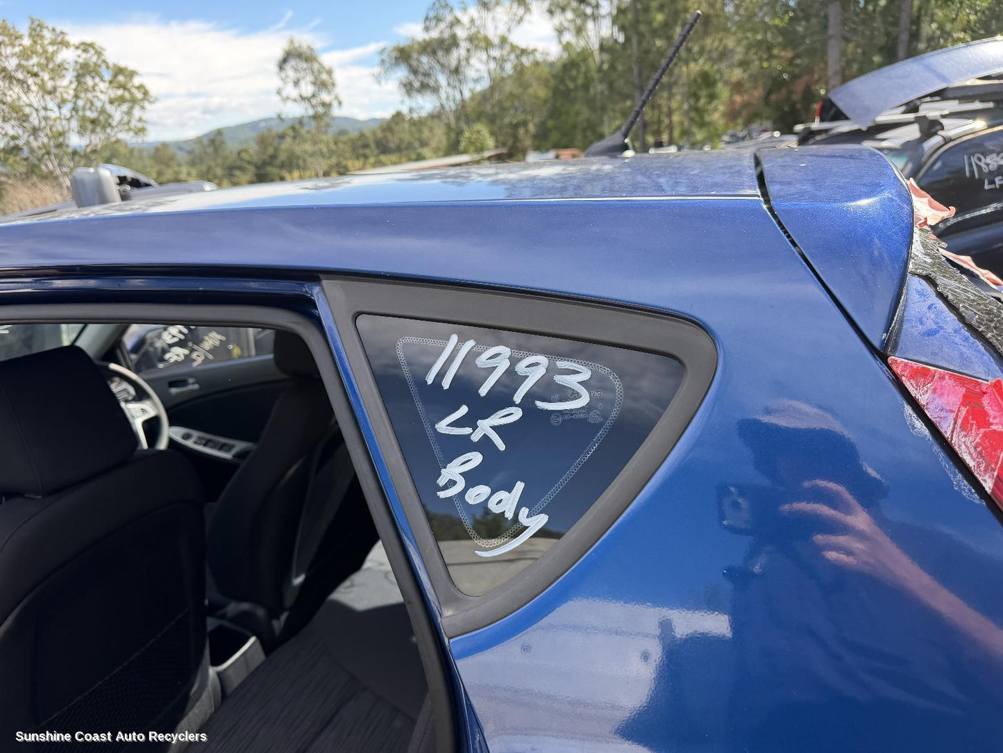 2011-2019 Hyundai Accent Left Rear Side Glass