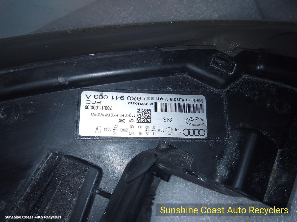 2010-2014 Audi A1 Left Headlamp