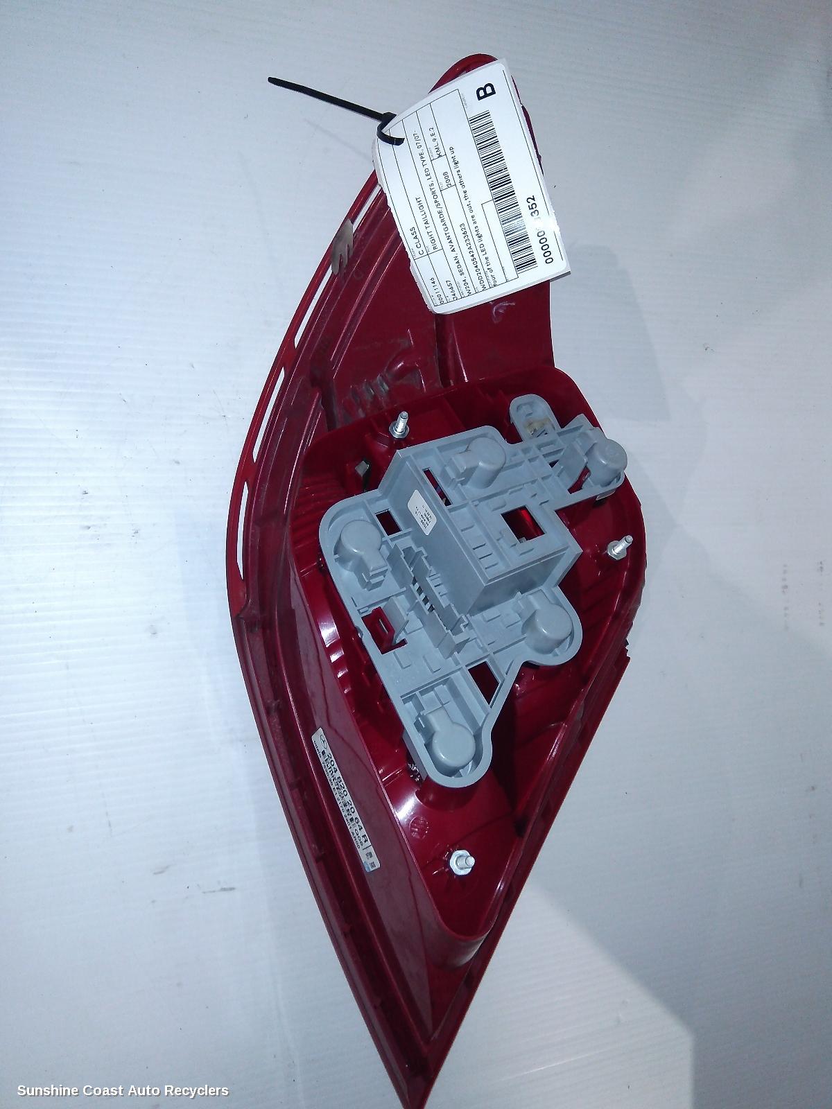 2008 Mercedes C Class Right Taillight