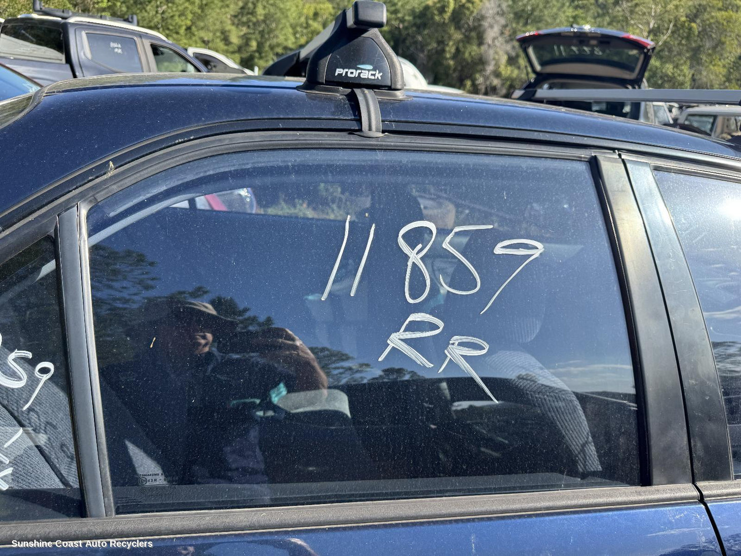 1995 Honda Civic Right Rear Door Window